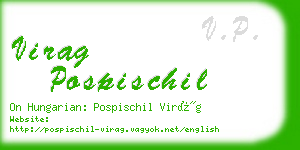 virag pospischil business card